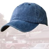 ウオッシュ コットン キャップ ウオッシュネイビー/Baseball Cap