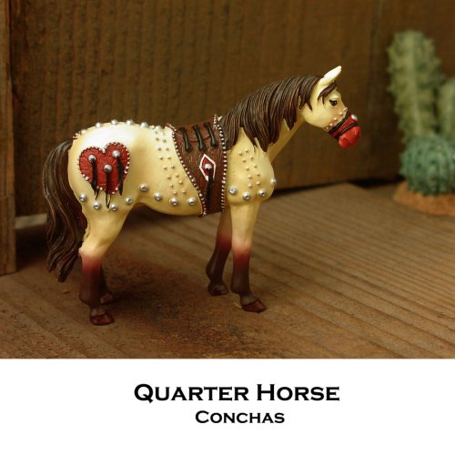 画像クリックで大きく確認できます　Click↓1: ペインテッド ホース 馬の置物 アメリカン クォーターホース コンチャス/Painted Horse American Quarter Horse Conchas