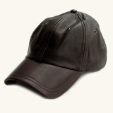 プレミアム レザー キャップ（ダークブラウン）/Leather Baseball Cap(Dark Brown)