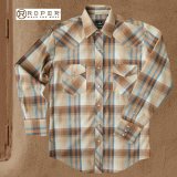 ローパー ウエスタンシャツ サウスウエスト ブラウン（長袖）/Roper Long Sleeve Western Shirt(Brown)