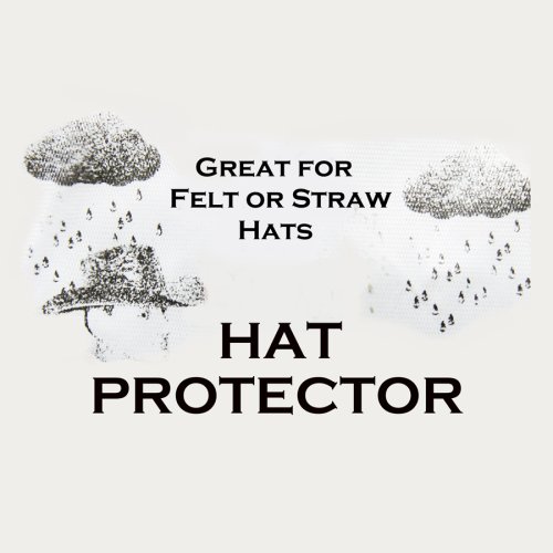 画像クリックで大きく確認できます　Click↓3: ハット 帽子 レイン カバー 雨の日のビニール ハットプロテクター カウボーイハット ウエスタンハット用 雨具 /Cowboy Hat Vinyl Hat Protector