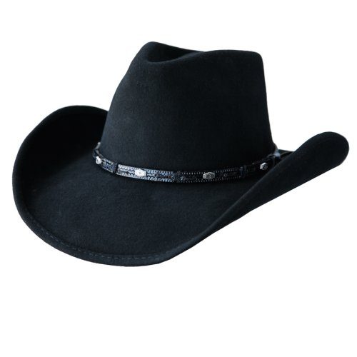 画像クリックで大きく確認できます　Click↓2: ブルハイド ウール カウボーイ ハット ワイルド ホース（ブラック）/Bullhide Cowboy Hat Wild Horse(Black) 