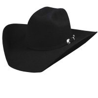ブルハイド プレミアムウールフェルトハット（ブラック）/Bullhide Rodeo Round-Up Kingman 4X Wool Felt Hat