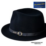 ペンドルトン トリルビー ハット（ブラック）大きいサイズもあり/Pendleton Trilby Hat (Black)