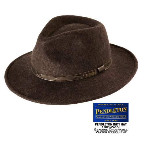 画像クリックで大きく確認できます　Click↓1: ペンドルトン インディ ハット（ブラウンミックス）M/Pendleton Indy Hat(Brown Mix)