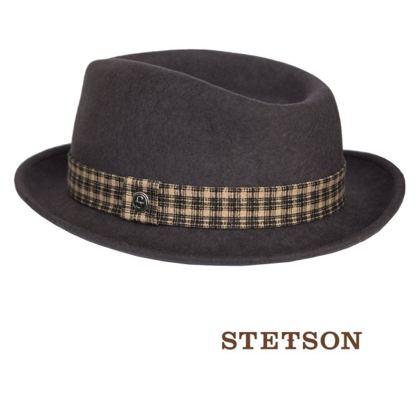 画像1: ステットソン ウール フェドラ ハット（グレー）/Stetson Wool Fedora Hat