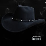 ブルハイド プレミアムウール カウボーイ ハット サンダーバード（スター・ブラック）/Bullhide Premium Wool Cowboy Hat Thunderbird(Black)