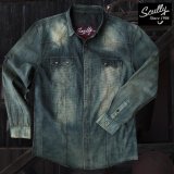 スカリー ウエスタン デニム シャツ（長袖/デニム）/Scully Long Sleeve Western Shirt(Men's)