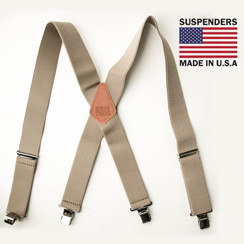 画像クリックで大きく確認できます　Click↓1: サスペンダー クリップ式（タン）/M&F Western Products Clip Suspenders(Tan)