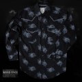 パンハンドルスリム ラフストック ウエスタンシャツ（ブラック/長袖）大きいサイズもあり/Rough Stock Long Sleeve Western Shirt by Panhandle Slim(Black)