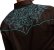 画像2: ローパー 刺繍 ウエスタン シャツ（長袖/ブラウン・ターコイズ）大きいサイズ L（身幅約60cm）/Roper Long Sleeve Embroidered Western Shirt(Brown/Turquoise) (2)