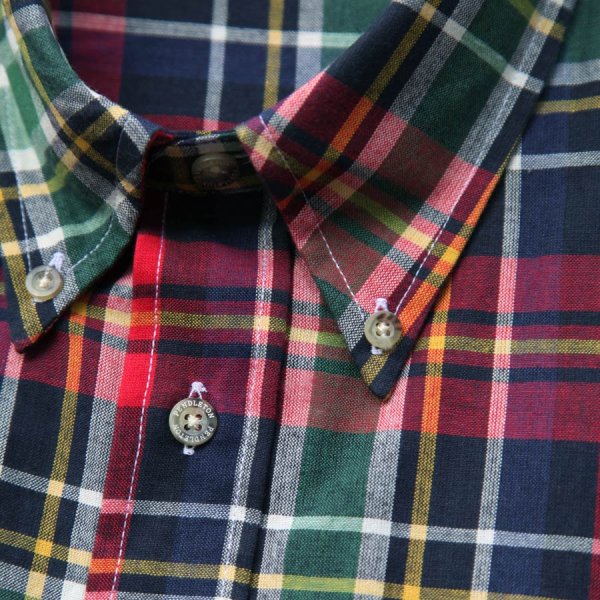 画像2: ペンドルトン オーシャンサイド シャツ レッド・ネイビー（長袖）大きいサイズ L（身幅約62cm）/Pendleton Long Sleeve Button-Down Shirt