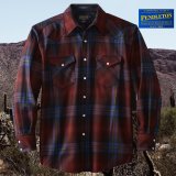 ペンドルトン フィッテッド ウエスタンシャツ（マルーン・ブルー・グリーンオンブレ）XS/Pendleton Western Shirt