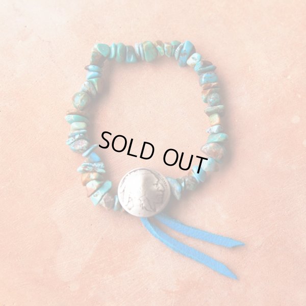 画像4: ターコイズ インディアン ブレスレット/Turquoise Bracelet