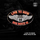 ピンバッジ ルート66 LIVE TO RIDE/Pin Route 66