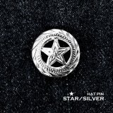 ウエスタン スター ハットピン ピンバッジ（シルバー）/Hat Pin Star Silver
