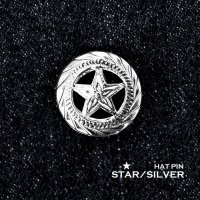ウエスタン スター ハットピン ピンバッジ（シルバー）/Hat Pin Star Silver