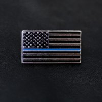 星条旗 ポリス ブルーライン ピンバッジ/Pin U.S.A Flag