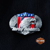 ハーレーダビッドソン アメリカンイーグル&アメリカ国旗 ピンバッジ/Harley Davidson American Eagle&U.S.Flag Pins