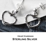 ハート ピアス 925 スターリング シルバー/Sterling Silver Heart Earrings