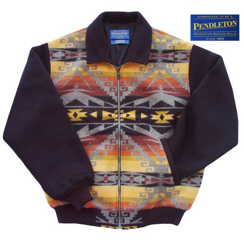 画像クリックで大きく確認できます　Click↓1: ペンドルトン ジャケット（ブラック・ブラウン）L/Pendleton Wool Jacket
