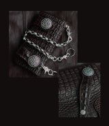 ファニー ライダースウォレット（ホーンバックナイルクロコダイル・ダークブラウン/VICTOR37MM・SE-1）/Funny Rider's Wallet(Horn Back Nile Crocodile・Dark Brown)