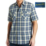 ペンドルトン 半袖 シャツ（ベイブルー&イエロー）/Pendleton Short Sleeve Tracker Shirt