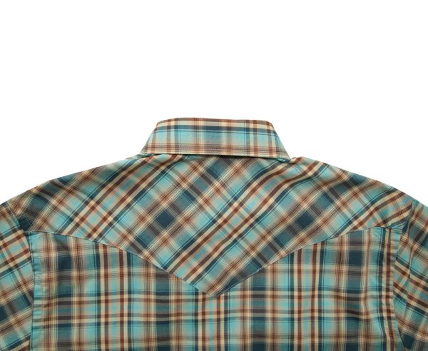 画像4: ペンドルトン 半袖 ウエスタン シャツ ターコイズ・ネイビー・タン S/Pendleton Shortsleeve Western Shirt
