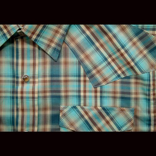 画像クリックで大きく確認できます　Click↓2: ペンドルトン 半袖 ウエスタン シャツ ターコイズ・ネイビー・タン S/Pendleton Shortsleeve Western Shirt