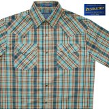 ペンドルトン 半袖 ウエスタン シャツ ターコイズ・ネイビー・タン S/Pendleton Shortsleeve Western Shirt