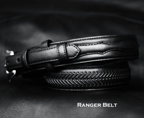 画像クリックで大きく確認できます　Click↓2: ノコナ レンジャー ベルト（アローレース・ブラック）/Nocona Arrow Lace Ranger Belt(Black)