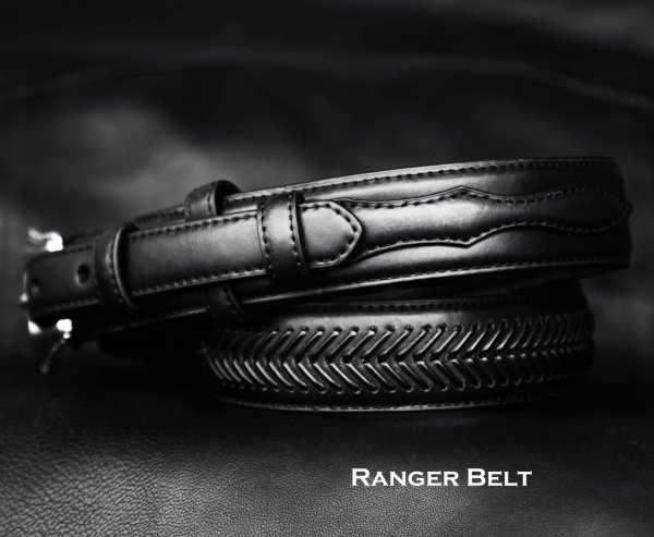 画像2: ノコナ レンジャー ベルト（アローレース・ブラック）/Nocona Arrow Lace Ranger Belt(Black)