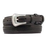 ノコナ レンジャー ベルト（アローレース・ブラック）/Nocona Arrow Lace Ranger Belt(Black)