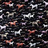 シルク ワイルドラグ（カウボーイ大判スカーフ）ホース/100% Silk Wild Rags(Horses)