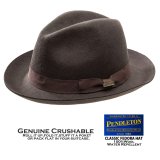 ペンドルトン クラシック フェドラ ハット（チョコレートブラウン）/Pendleton Classic Fedora Hat Chocolate Brown