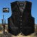 画像1: スカリー スナップフロント カーフスエード ベスト（ブラック）/Scully Calf Suede Leather Vest(Black) (1)