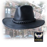 ヘンシェル レザー ハット（ブラック）XL/Henschel Genuine Leather Hat(Black)