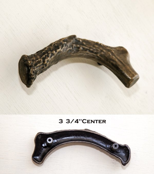 画像3: 取っ手 キャビネットハンドル ブラス 鹿の角デザイン/Antler Cabinet Handle(Brass)