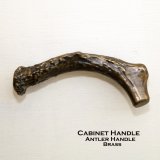 取っ手 キャビネットハンドル ブラス 鹿の角デザイン/Antler Cabinet Handle(Brass)