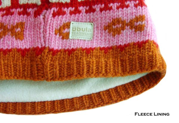 画像2: ブラ ラムウール ニット キャップ フリースライニングつき（ピンク）/Bula Lambswool Knit Cap(Pink)