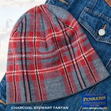 ペンドルトン メリノウール ニット キャップ ウォッチ キャップ（チャコール スチュワートタータン）/Pendleton Watch Cap Charcoal Stewart Tartan