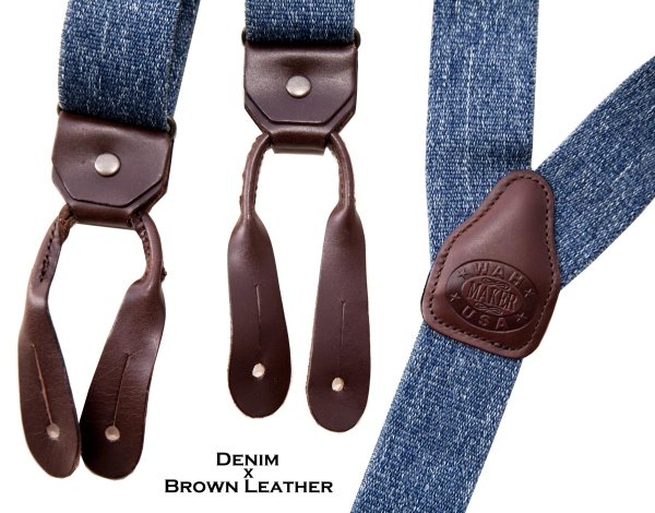 画像2: ワーメーカー サスペンダー（デニム）/Wah Maker Suspenders(Denim)