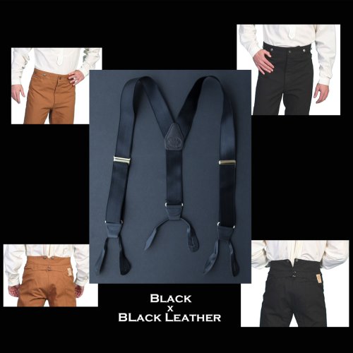 画像クリックで大きく確認できます　Click↓2: ワーメーカー サスペンダー（ブラック）/Wah Maker Suspenders(Black)