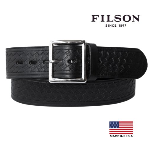 画像クリックで大きく確認できます　Click↓1: フィルソン ブライドルレザー ベルト ブラック/Filson Bridle Leather Belt(Black) 