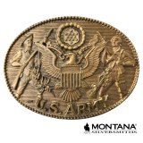 モンタナシルバースミス ベルト バックル U.S アーミー/Montana Silversmiths Belt Buckle U.S.ARMY