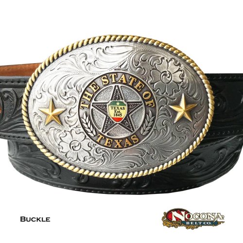 画像クリックで大きく確認できます　Click↓1: ノコナ ウエスタン ベルト バックル テキサススター/Nocona Belt Buckle THE STATE OF TEXAS