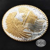 クラムライン ベルト バックル イーグル 星条旗 ロープエッジ/Crumrine Belt Buckle Eagle American Flag