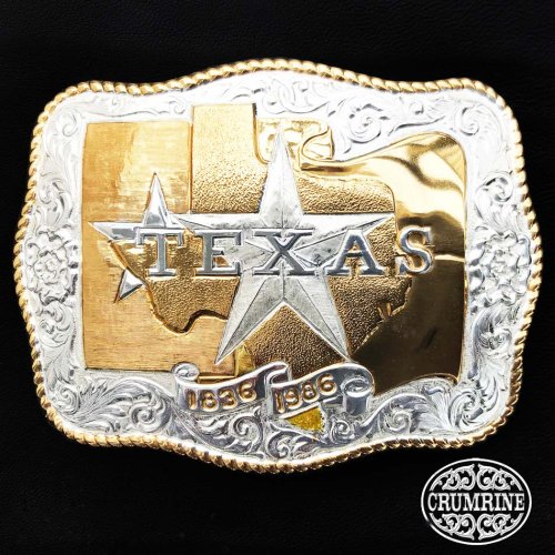 画像クリックで大きく確認できます　Click↓1: クラムライン ウエスタン ベルト バックル テキサス/Crumrine Western Belt Buckle Texas