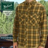 ウールリッチ フランネル シャツ ブラウン・ブルー（長袖）S/Woolrich Long Sleeve Flannel Shirt(Brown/Blue)