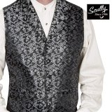 スカリー オールドウエスト ベスト（ワイルドヴァイン・ダークグレー）/Scully Old West Vest (Wild Vine/Dark Grey)